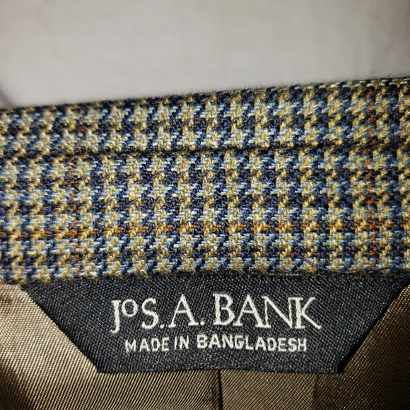 JoS A Bank Men's Sport Coat Blazer 2 button - Picture 5 of 8